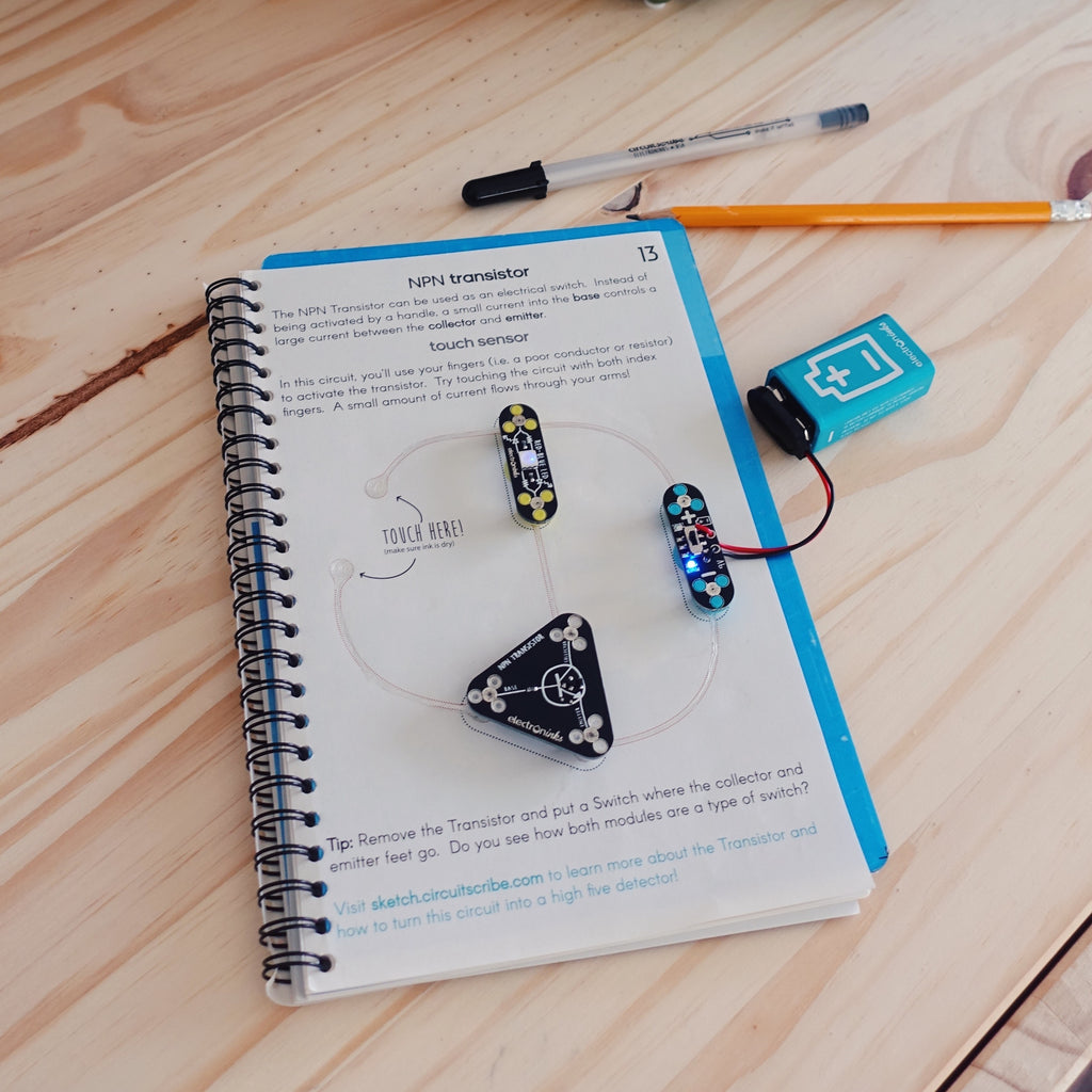 Transistor Development Notebook Classroom kits – Circuit Scribe Official Store: Teach Electronics by ...
