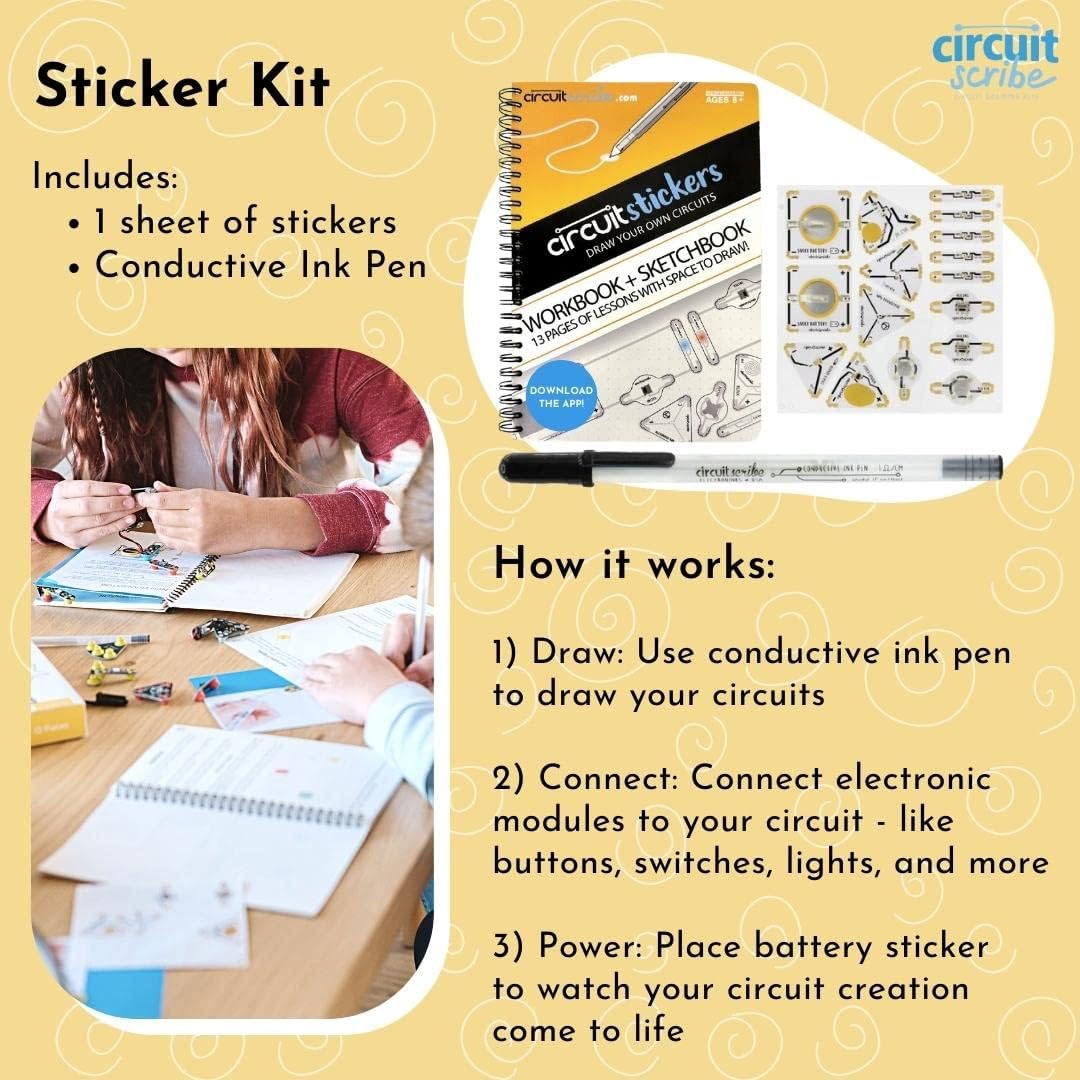 Sticker Kit – Circuit Scribe Official Store: Teach Electronics by Drawing!