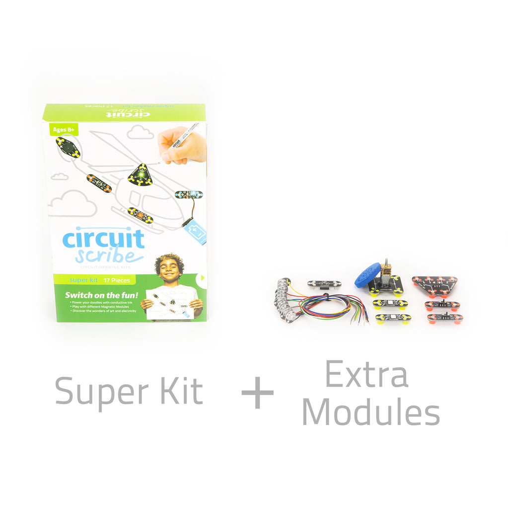 Basic Classroom Kit + Add'l Inventor's Notebook – Circuit Scribe Official  Store: Teach Electronics by Drawing!